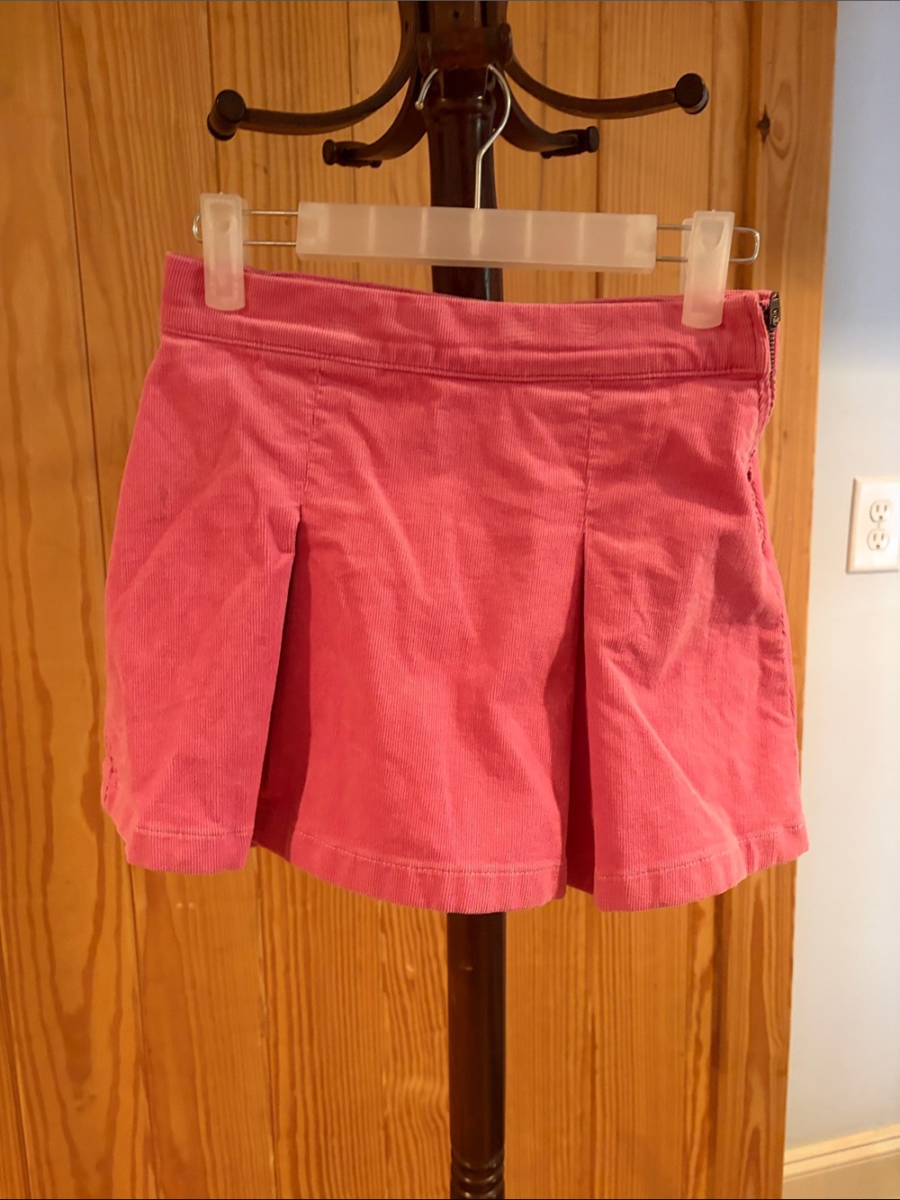 Crewcuts Girls Pink Corduroy Pleated Skirt